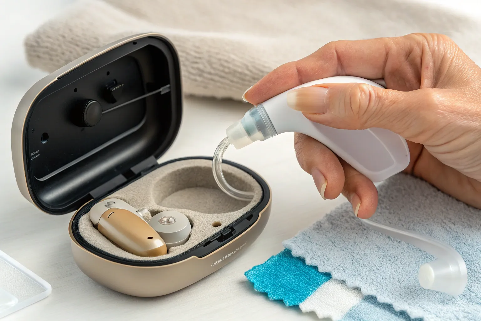 آموزش تمیز کردن و نگهداری روزانه سمعک