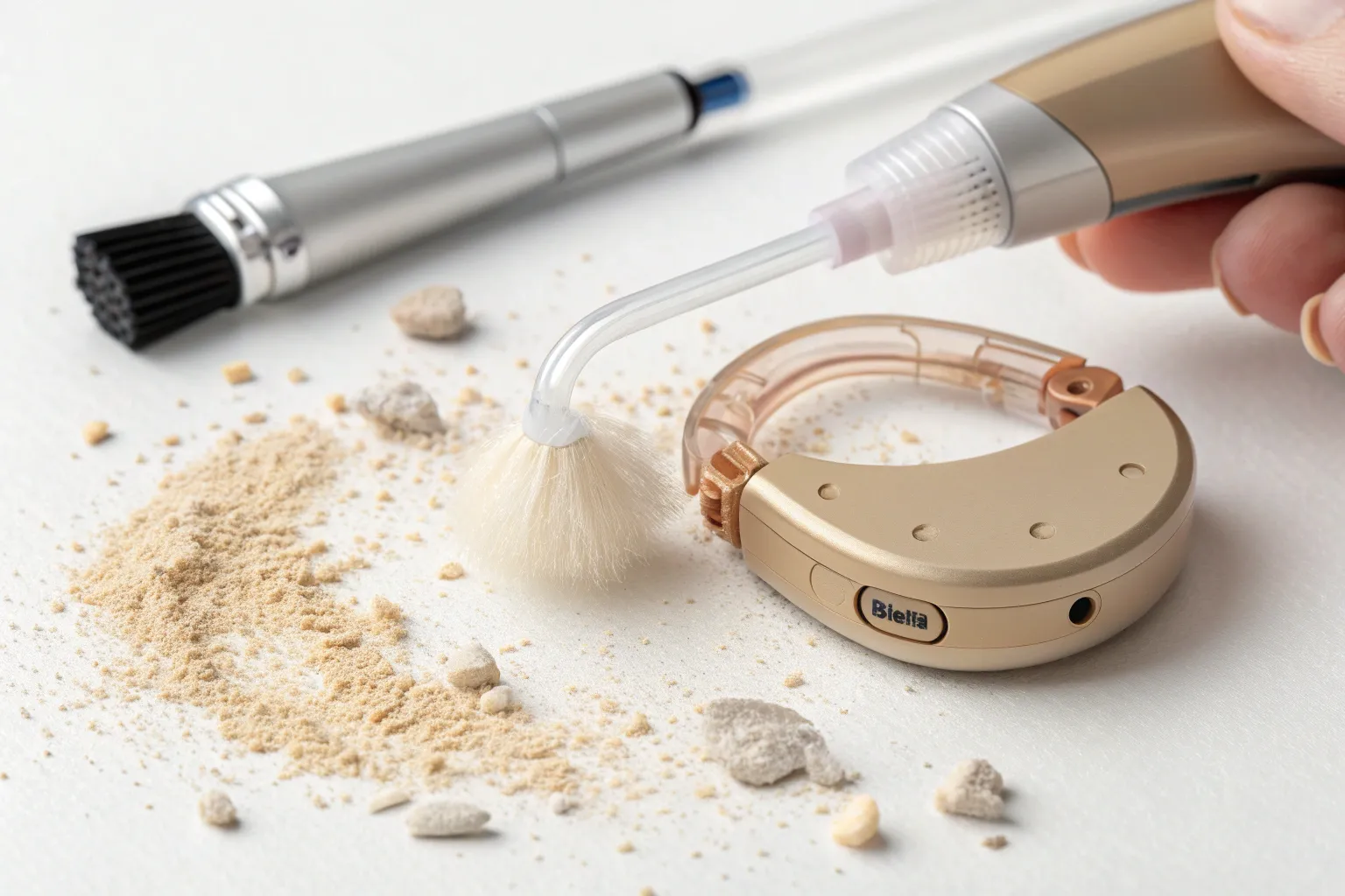 آموزش تمیز کردن و نگهداری روزانه سمعک